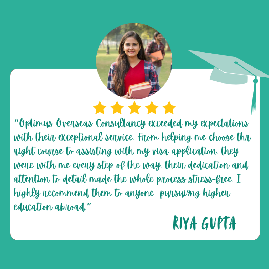 Riya Gupta optimusoverseasconsultancy review